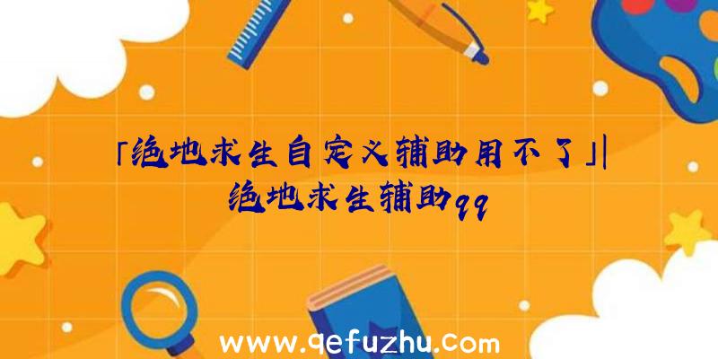 「绝地求生自定义辅助用不了」|绝地求生辅助qq